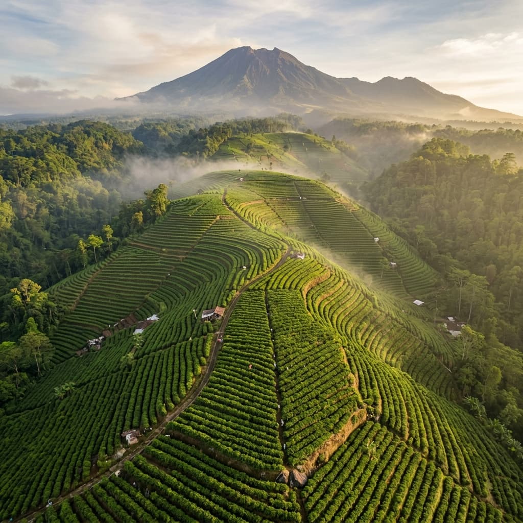 Indonesian coffee plantation